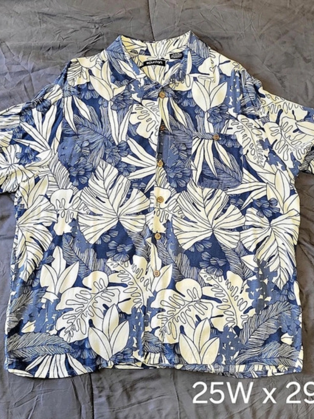 Puritan Men's Floral Button Down Shirt SizeXL